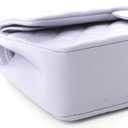 Chanel Caviar Quilted Medium Double Flap Light Purple 8 of 9