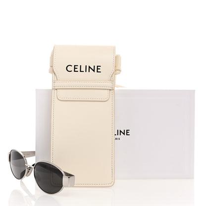 Celine Metal Triomphe 01 Sunglasses CL40235U Silver Black 7 of 7