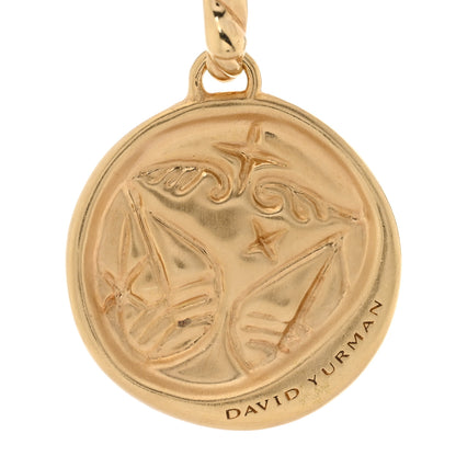 David Yurman 18K Yellow Gold Diamond Libra Amulet Pendant 3 of 3