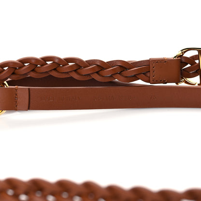 Christian Dior Calfskin Braided Belt 75 Brown 5 of 6