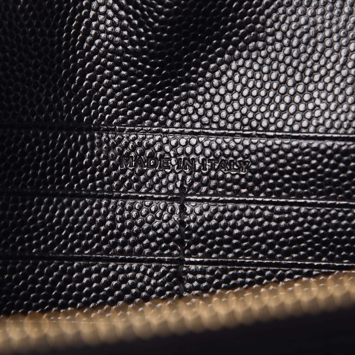 Saint Laurent Grain De Poudre Matelasse Chevron Monogram Chain Wallet Black 9 of 10