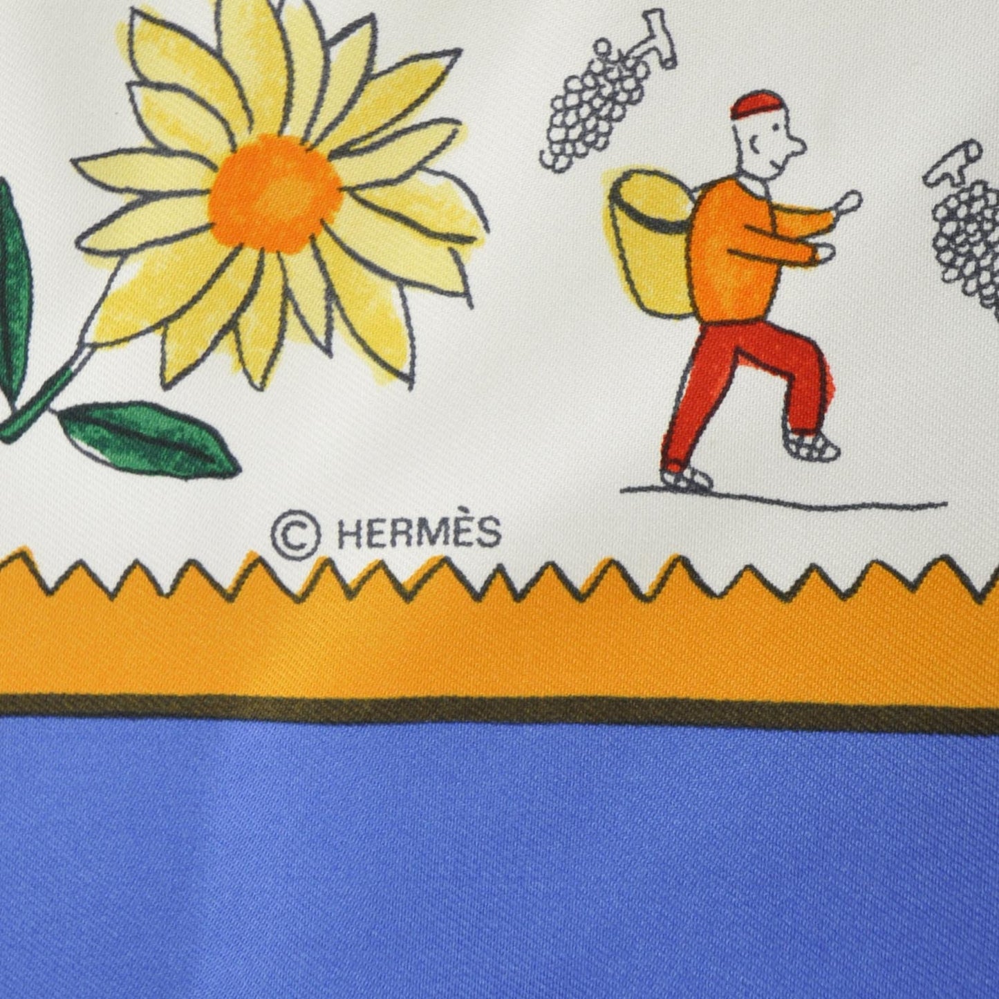 Silk Retour A La Terre Scarf 90