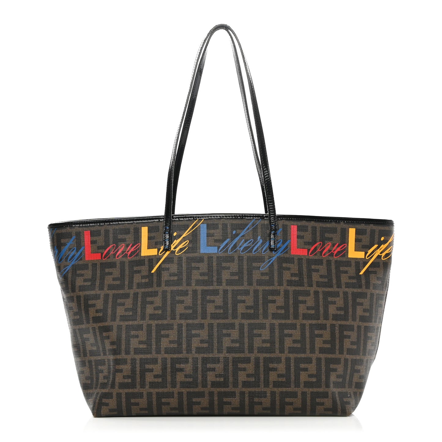 Zucca Love Life Liberty Medium Roll Tote Tobacco Multicolor