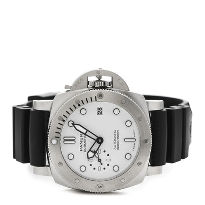 Panerai Stainless Steel Rubber 42mm Submersible Bianco Automatic Watch PAM01223 2 of 5