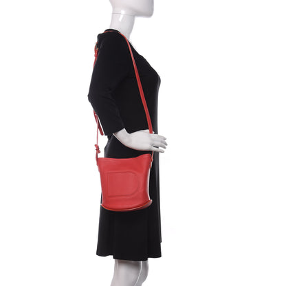 Delvaux Taurillon Mini Pin Bucket Coral 2 of 11