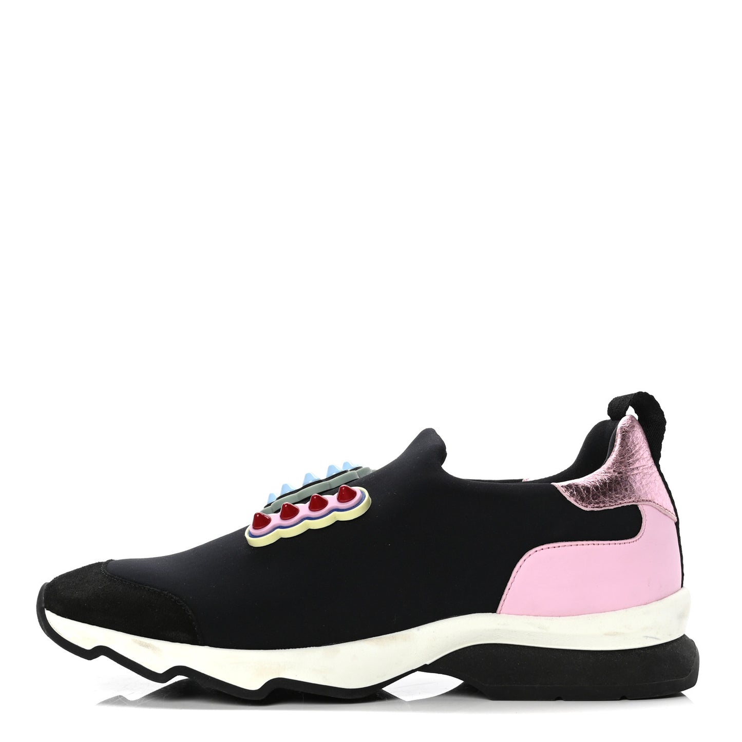 Neoprene Fun Fair Studded Scuba Sneakers 38 Blue