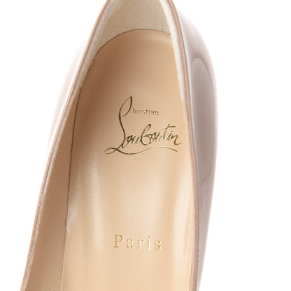 Christian Louboutin Patent Pigalle Plato 100 Pumps 39 Nude 7 of 9