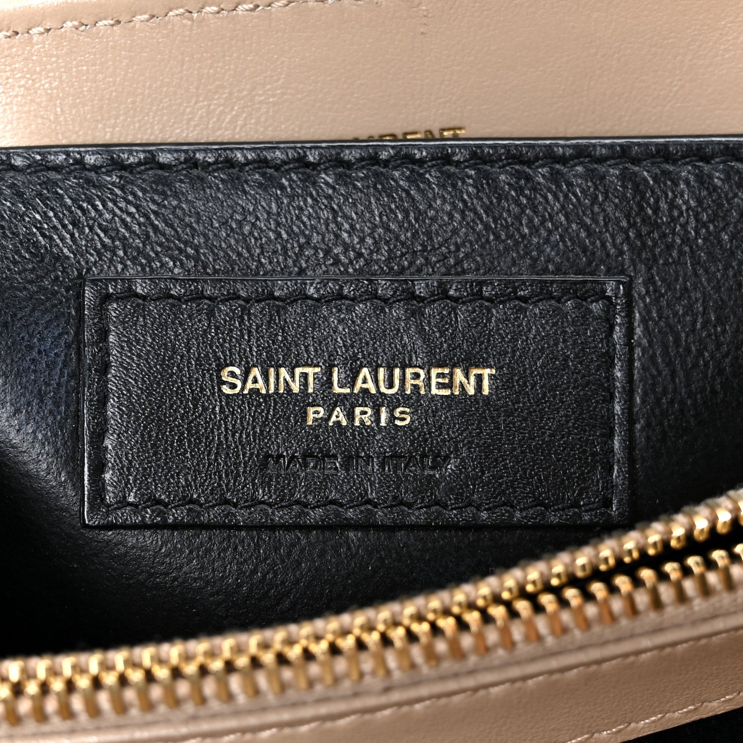 Saint Laurent Calfskin Y Quilted Monogram Small Loulou Chain Satchel Dark Beige 7 of 11