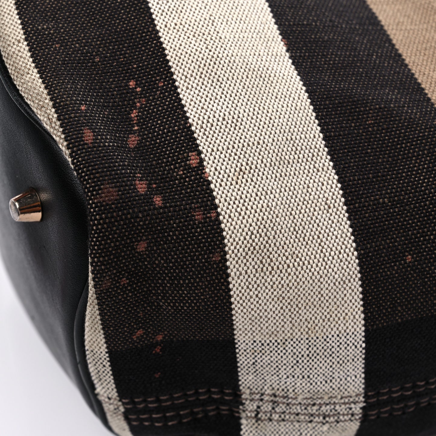 Canvas Mega Check Medium Ashby Hobo Black