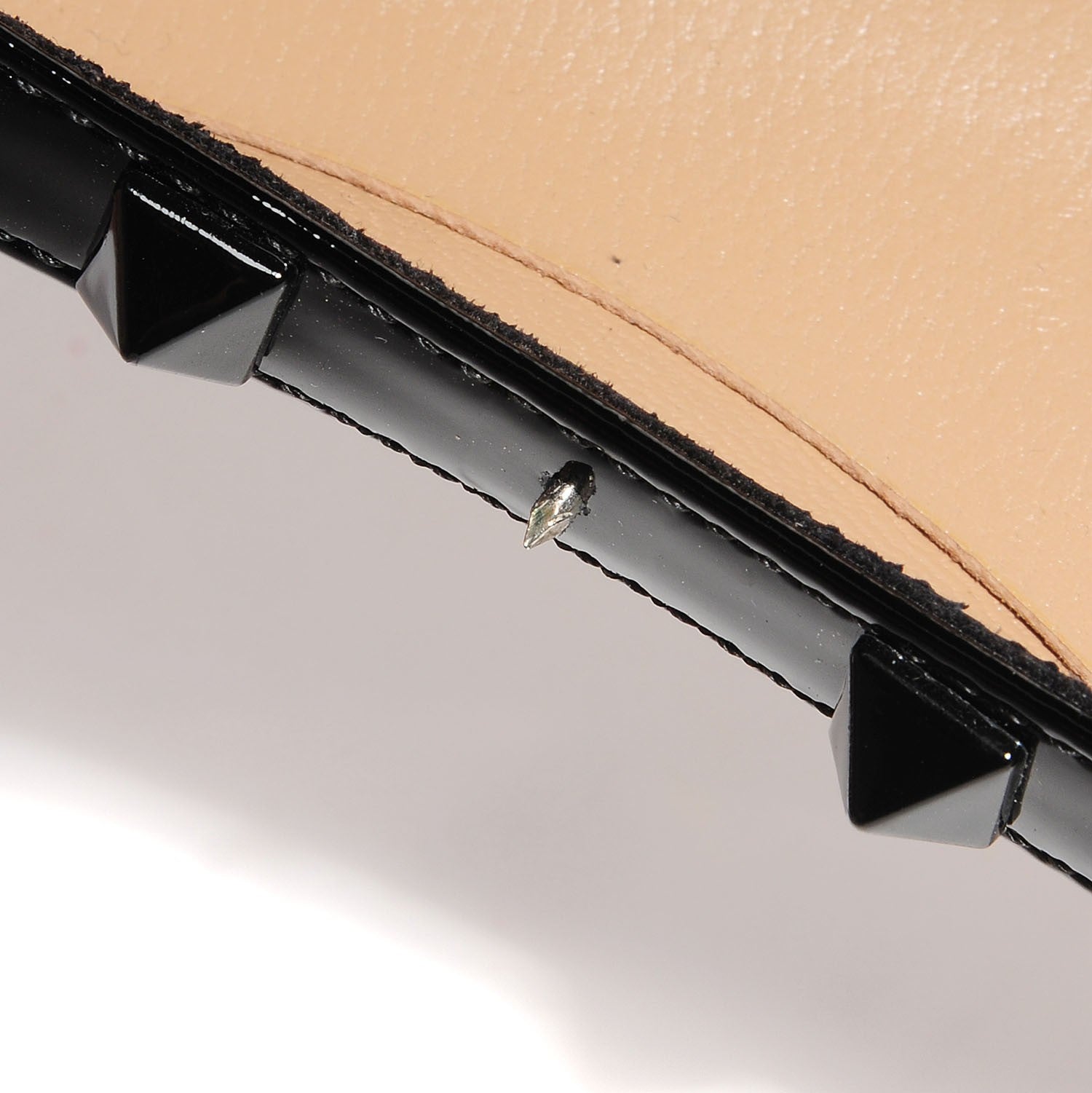 Valentino Garavani Patent Rockstud Ballerina Flats 36.5 Black 6 of 7