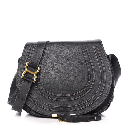 Chloe Calfskin Medium Marcie Round Crossbody Bag Black 1 of 12