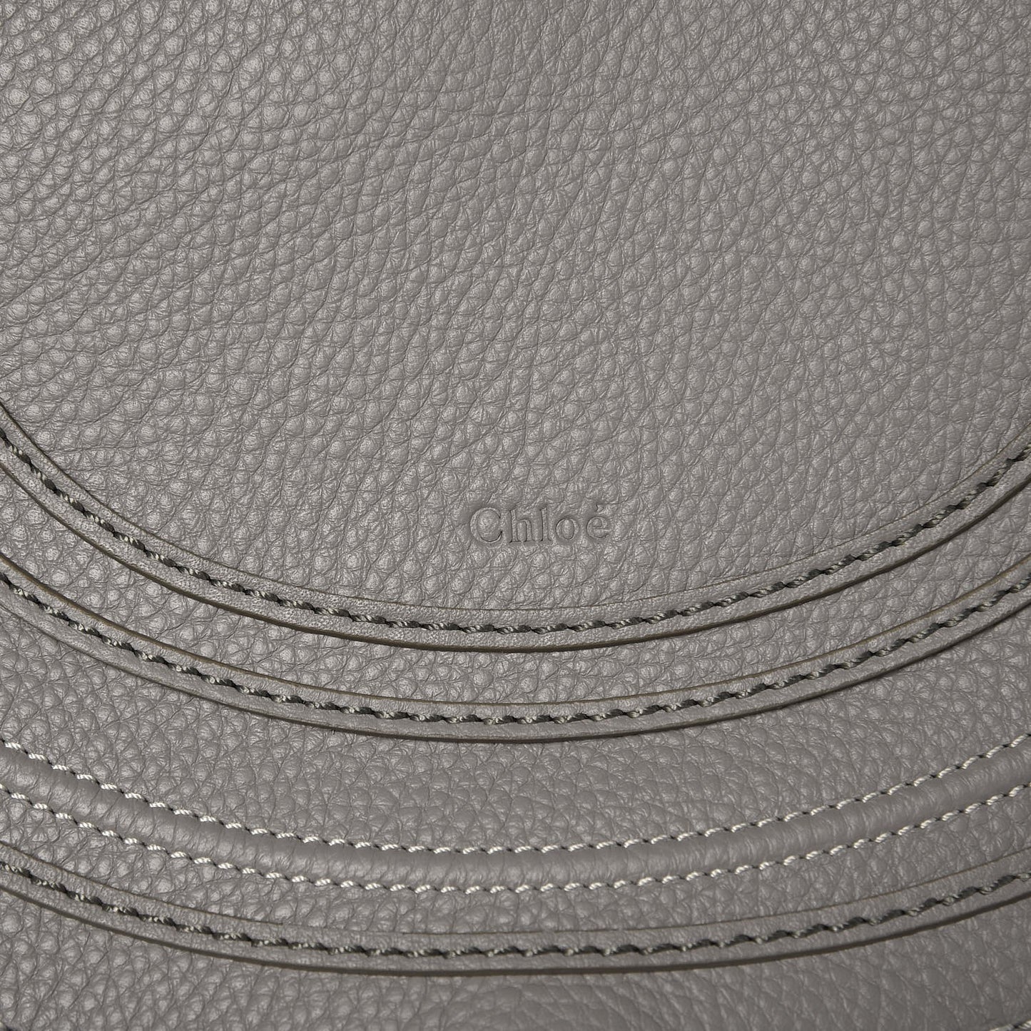 Calfskin Medium Marcie Round Crossbody Bag Cashmere Grey