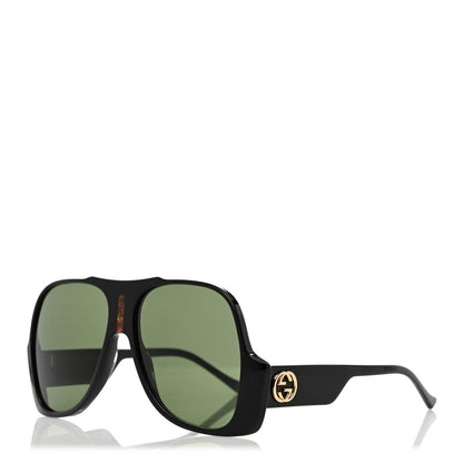 Gucci Oversized Aviator Sunglasses GG0785S Black 1 of 8