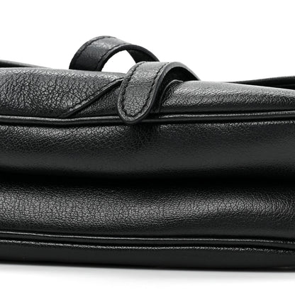 Christian Dior Shiny Goatskin Saddle Bag Black 8 of 9