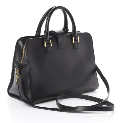 Saint Laurent Smooth Calfskin Small Monogram Cabas Black 2 of 8