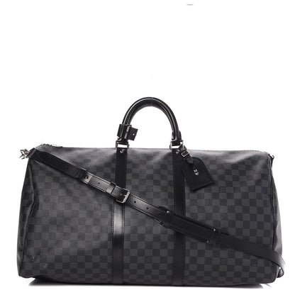 Louis Vuitton Damier Graphite Keepall Bandouliere 55 1 of 11