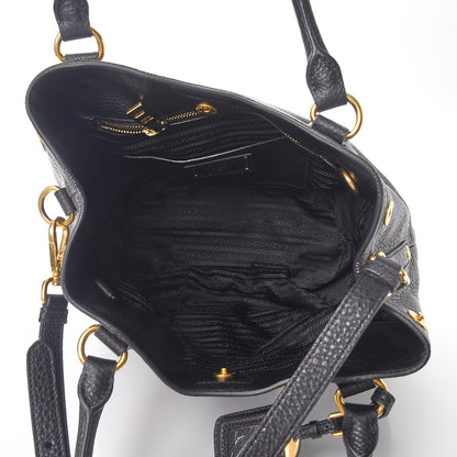Prada Vitello Daino Tote Nero Black 5 of 8
