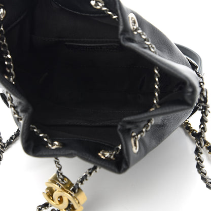 Chanel Patent Goatskin Quilted Small Gabrielle Bucket Black 5 of 11