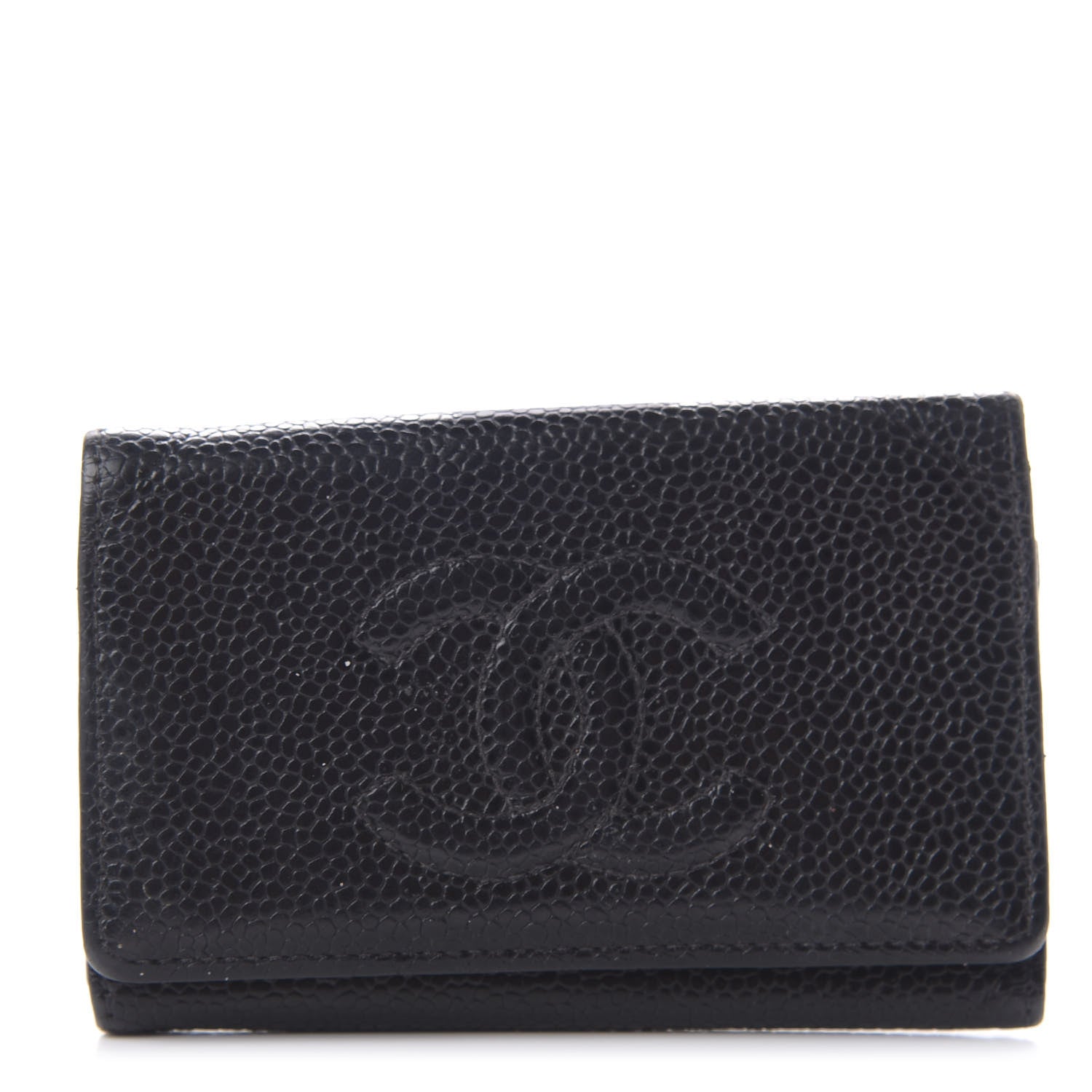 Chanel Caviar Timeless CC 6 Key Holder Case Black 1 of 7