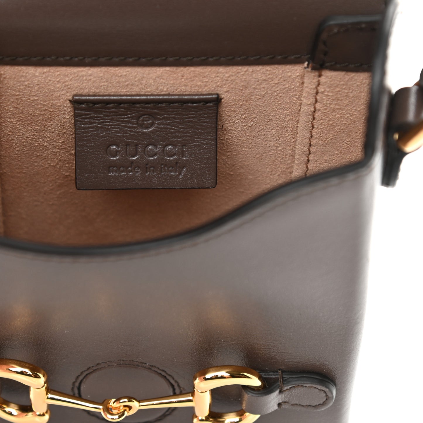 Boarded Plutone Calfskin Mini Horsebit 1955 Crossbody Bag New Acero