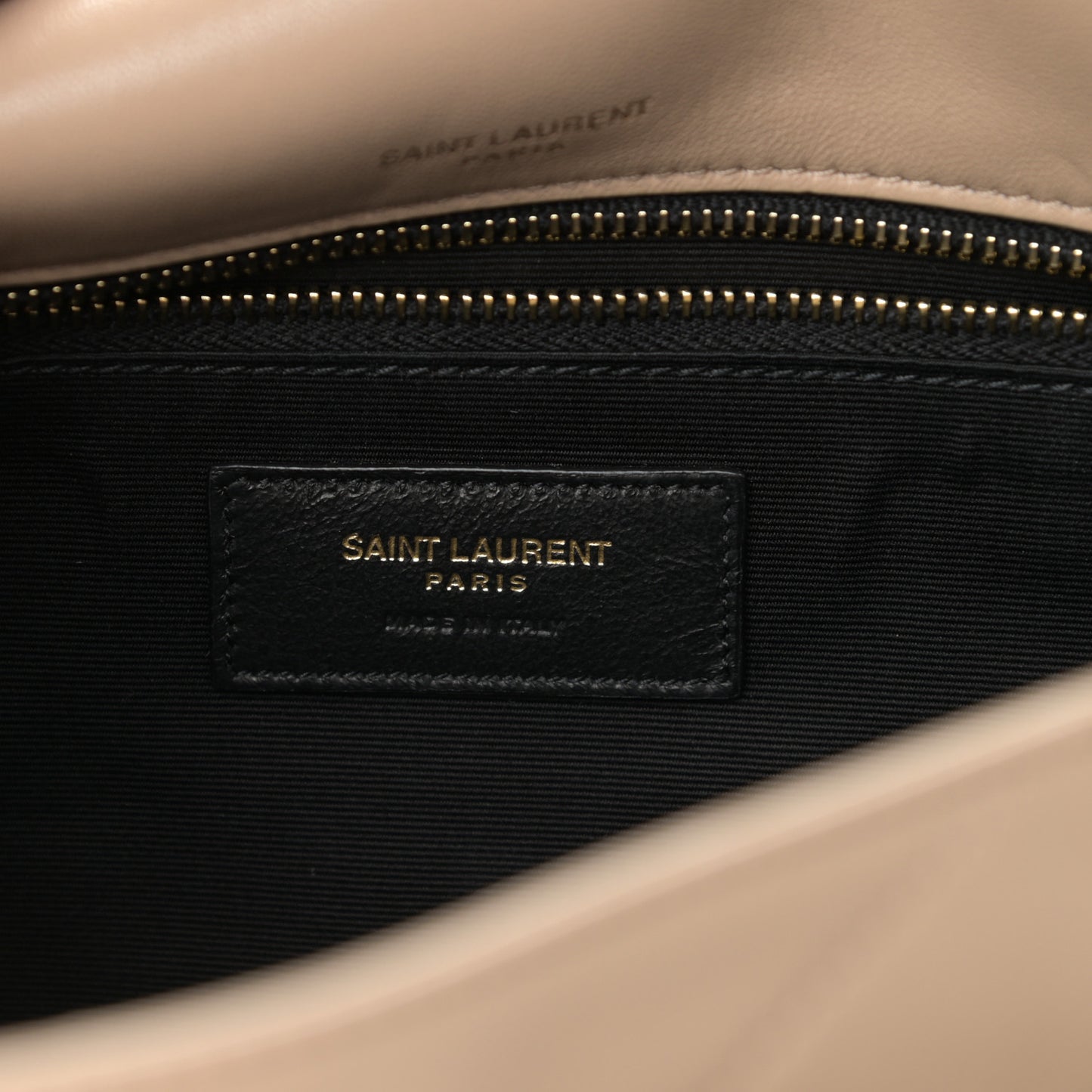 Lambskin Matelasse Monogram Medium Niki Chain Satchel Dark Beige