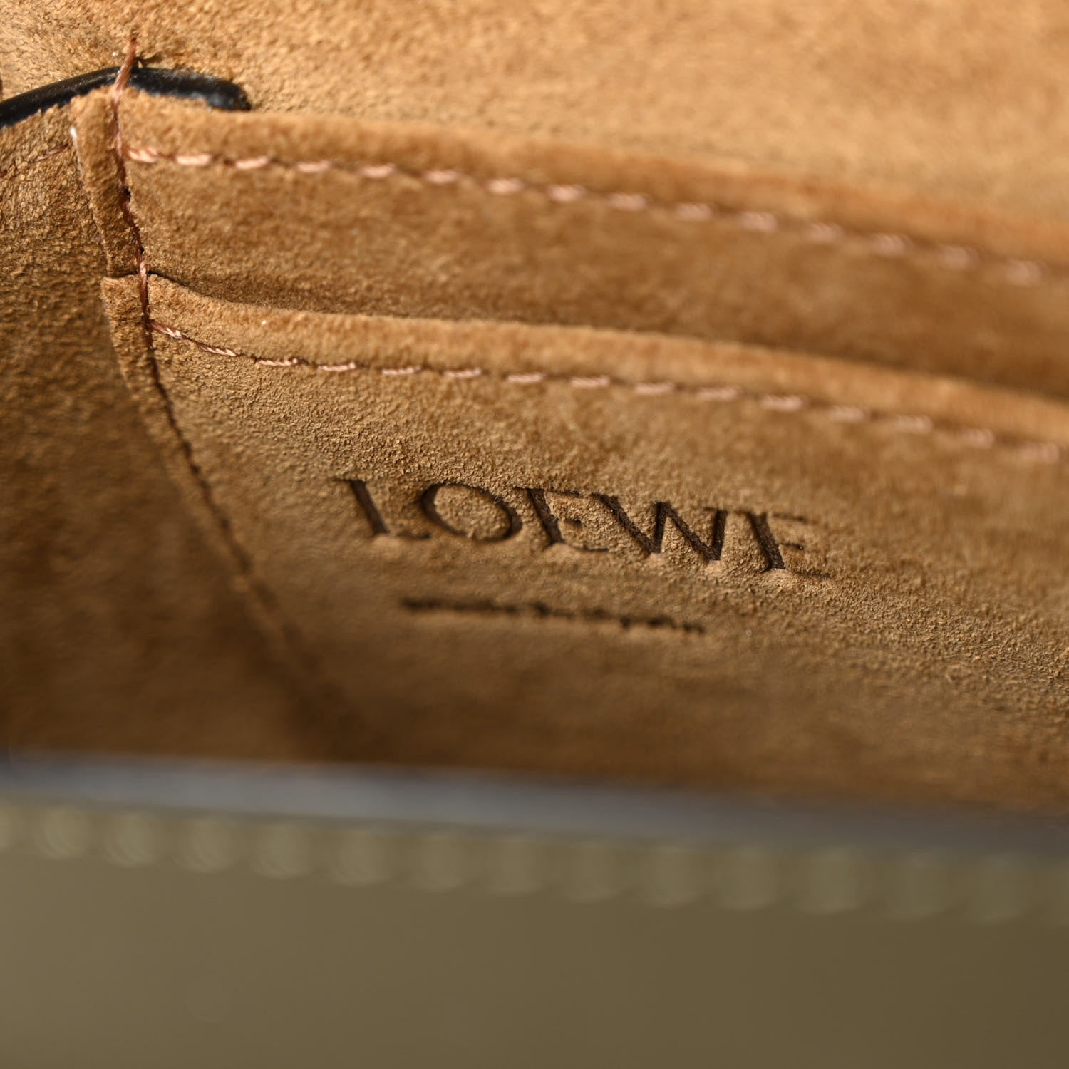 Loewe Calfskin Jacquard Mini Gate Dual Bag Autumn Green 6 of 9