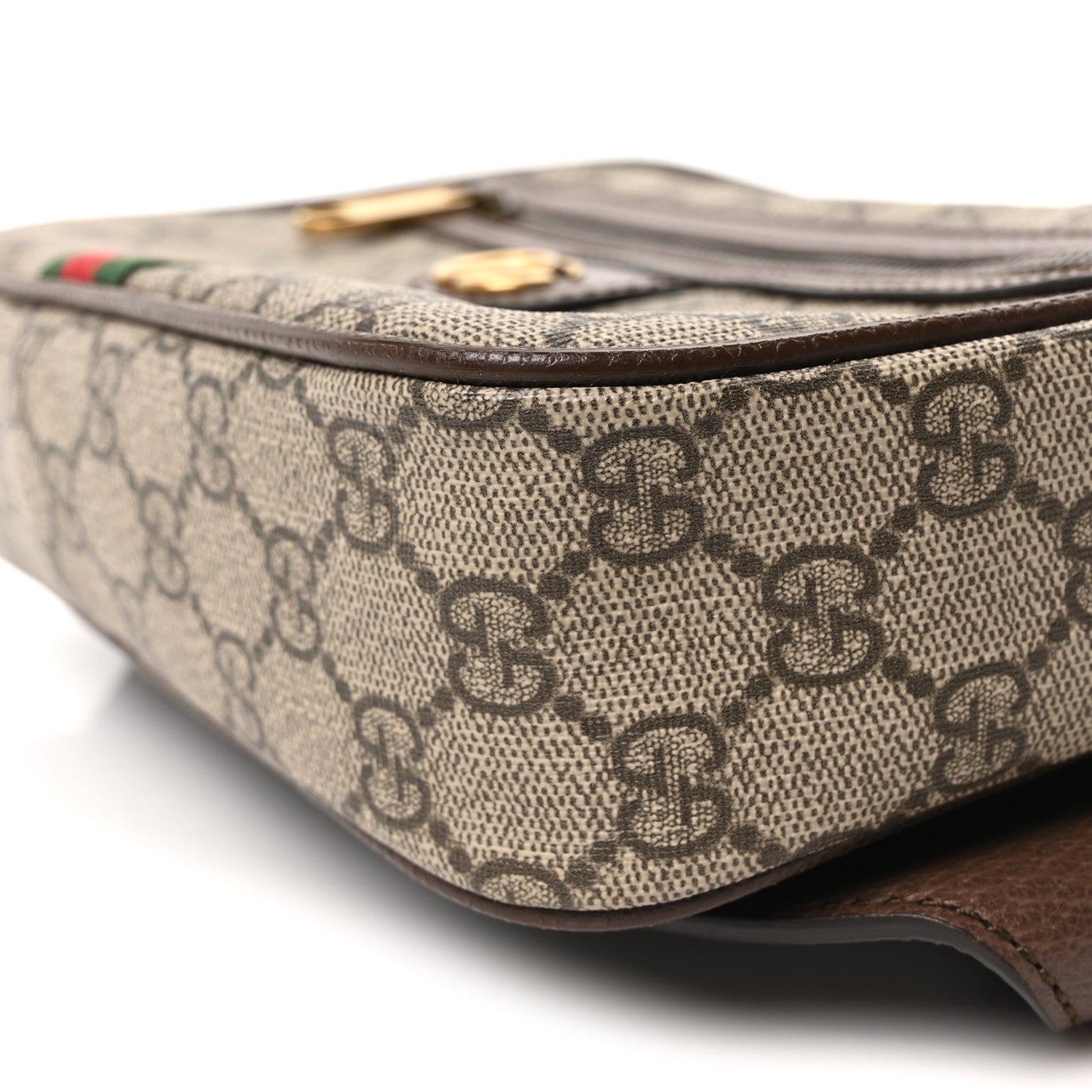 Gucci Soft GG Supreme Monogram Medium Ophidia Belt Bag Dark Brown 10 of 10
