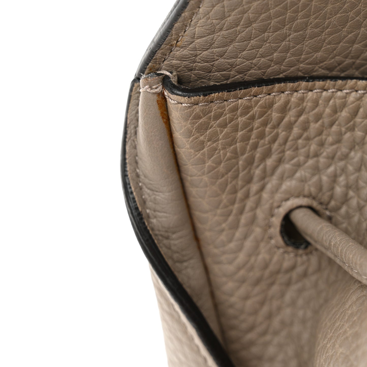 Heavy Grain Small Iris Tote Grey Dark Clay