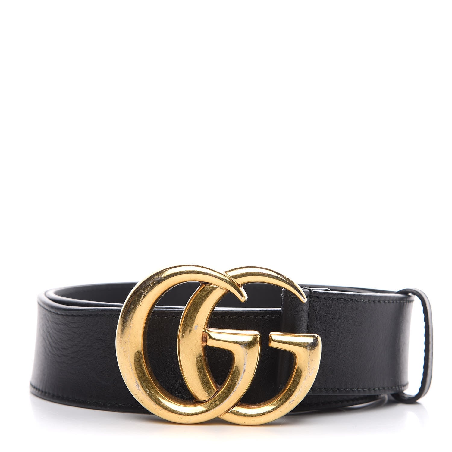 Gucci Calfskin Double G 40mm Belt 80 32 Black 1 of 5