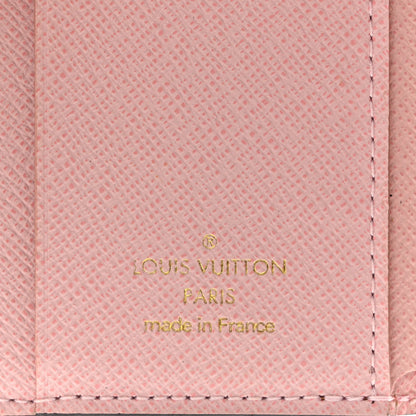 Louis Vuitton Damier Ebene Zoe Wallet Rose Ballerine 7 of 9