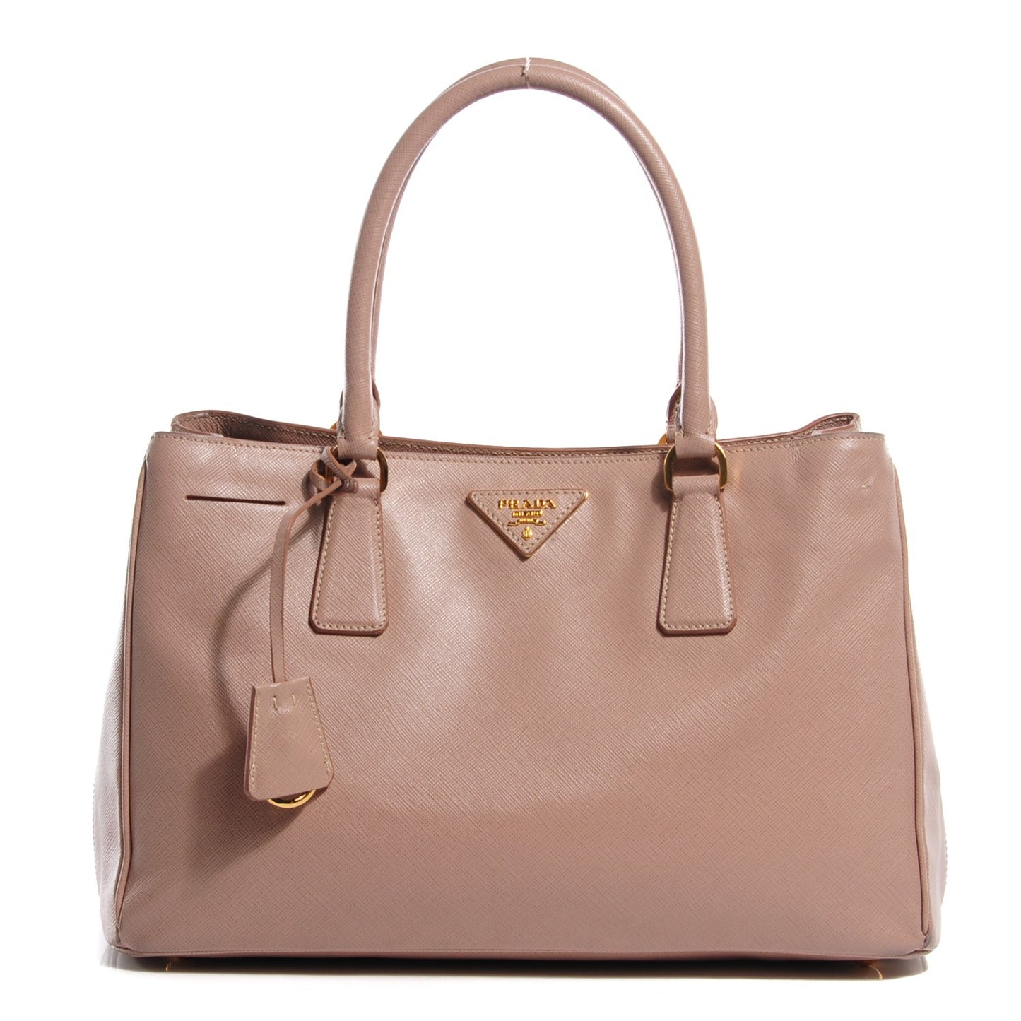 Saffiano Lux Medium Tote Cammeo