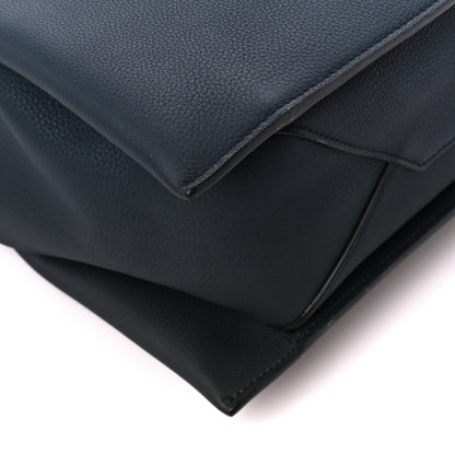 Celine Baby Grained Calfskin Medium Tri-Fold Bag Dark Sea 12 of 13