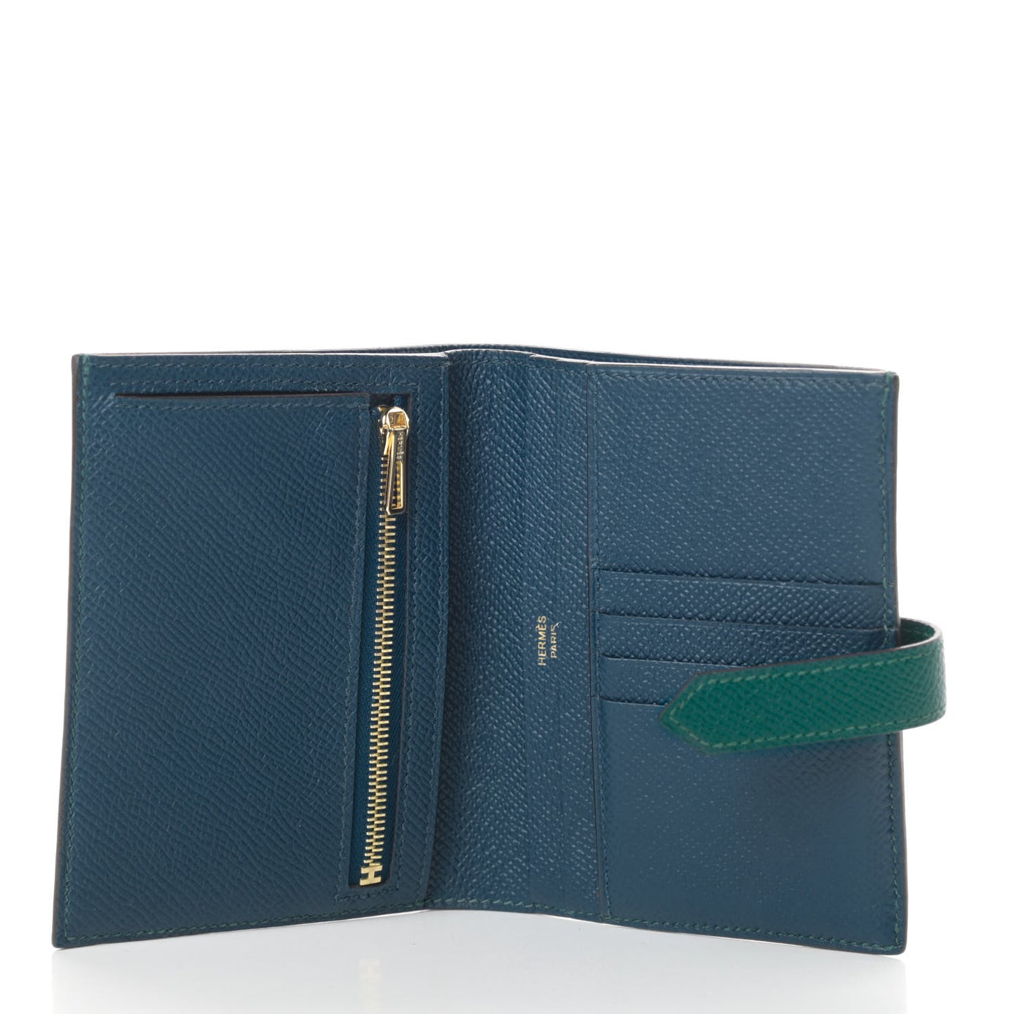 Epsom Bearn Compact Wallet Vert Bosphore Deep Blue