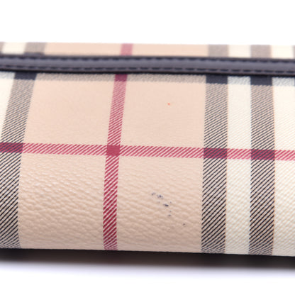 Burberry Haymarket Check Continental Wallet Brown 12 of 13
