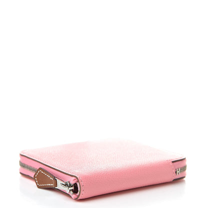 Hermes Epsom Silk'in Compact Wallet Rose Confetti 4 of 7