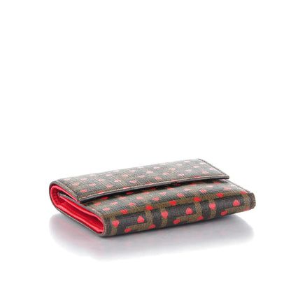 Fendi Zucca Hearts Compact Wallet Tobacco 4 of 10