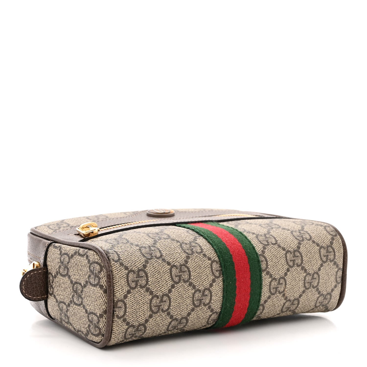 Gucci GG Supreme Monogram Web Small Ophidia Belt Bag 85 34 Dark Brown 4 of 11