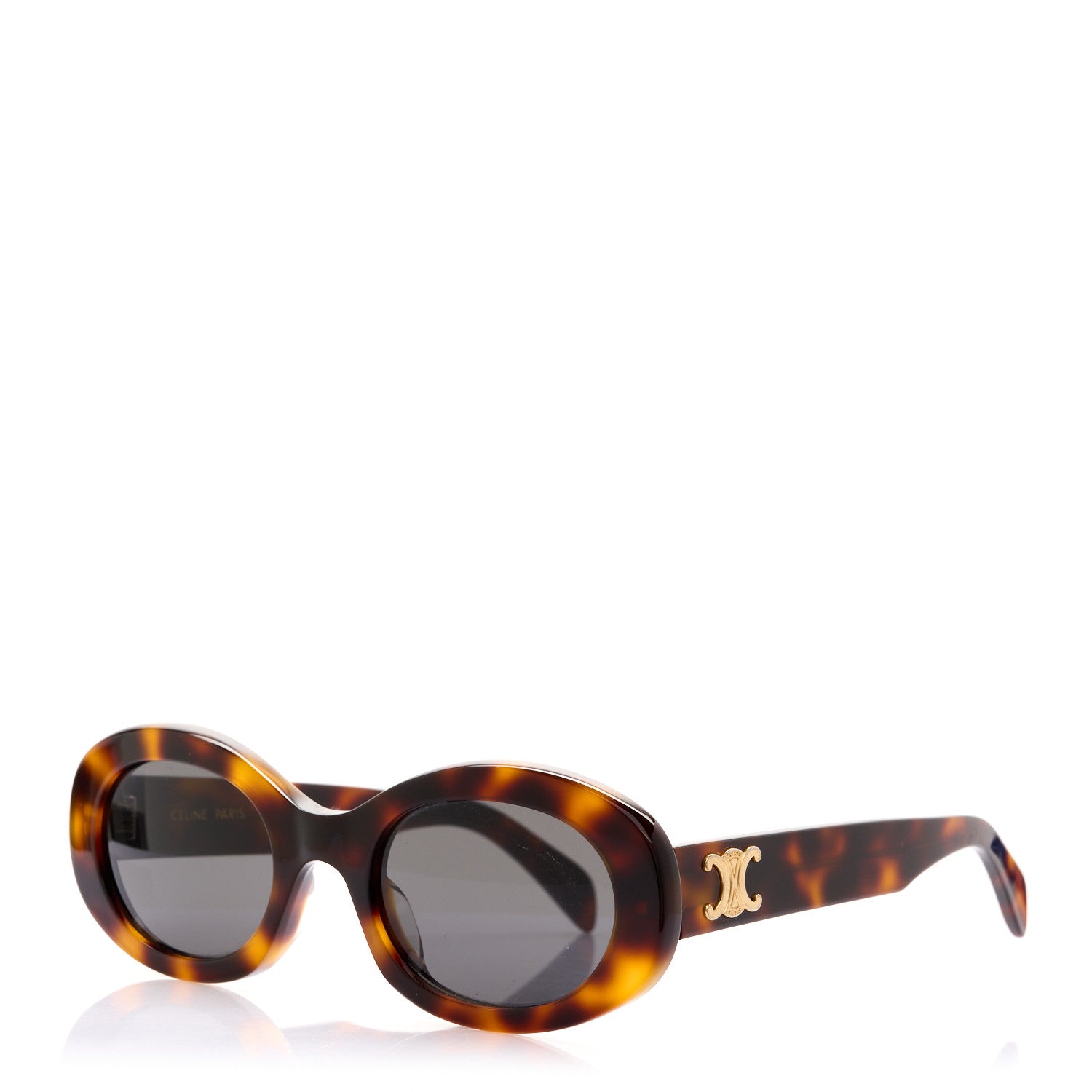 Celine Acetate Triomphe 01 Sunglasses CL 40194U Tortoise 1 of 6