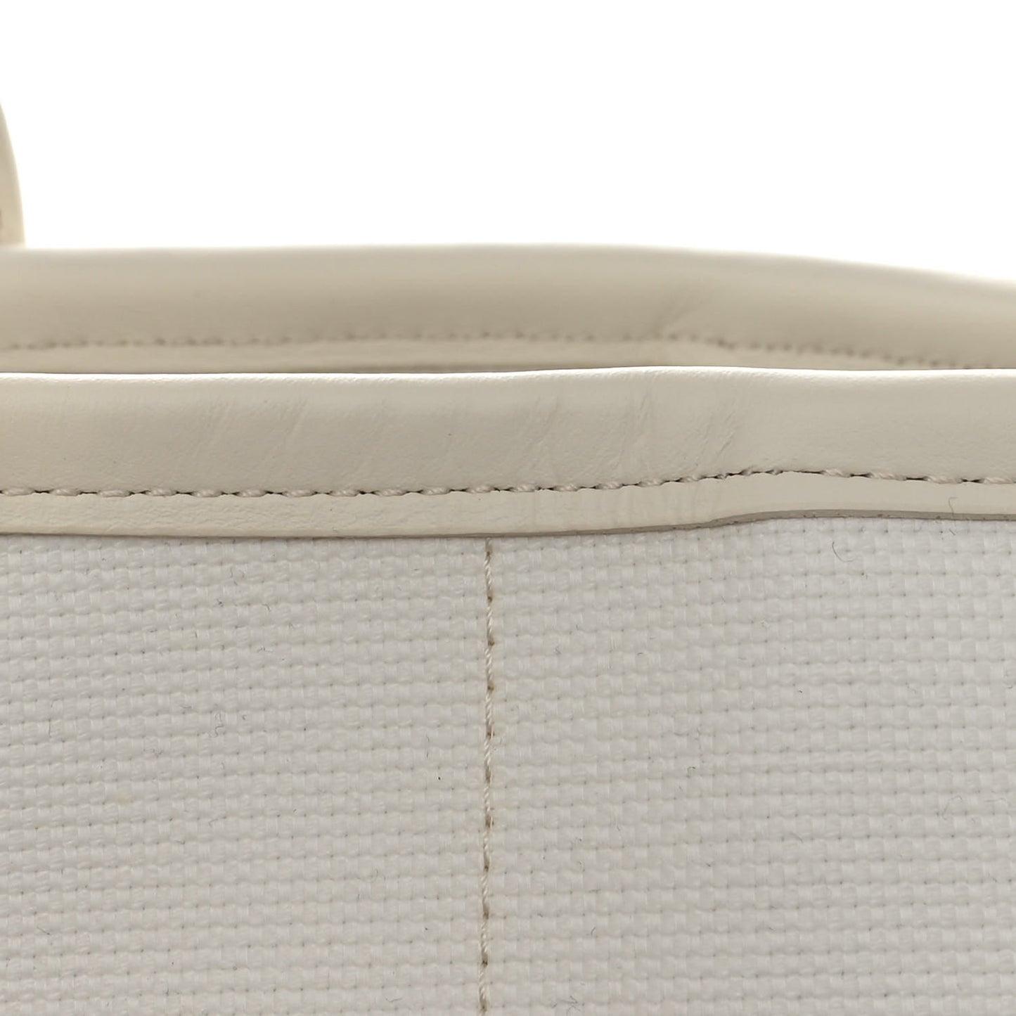 Cotton Medium Deauville Tote White