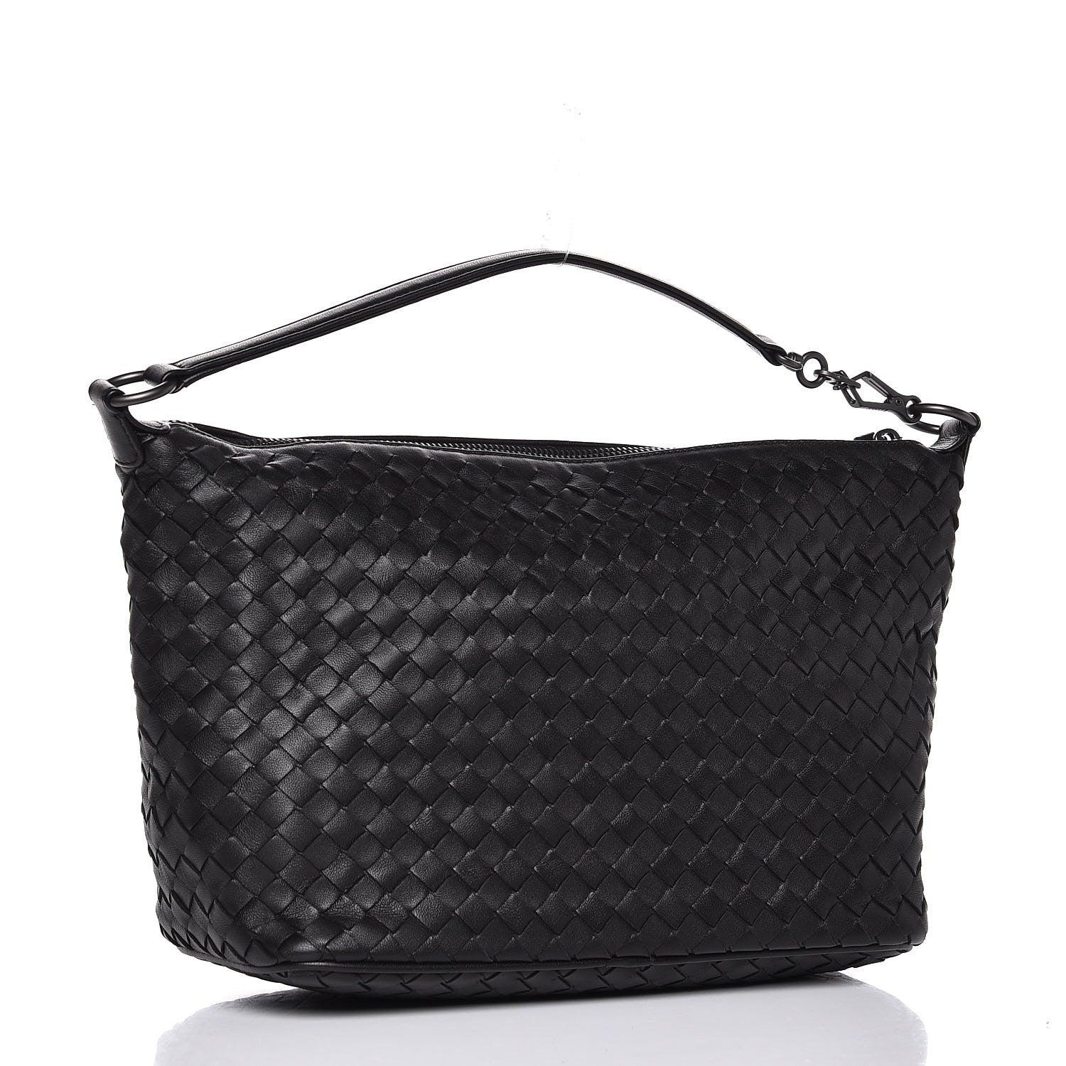 Bottega Veneta Nappa Intrecciato Small Shoulder Bag Nero Black 3 of 7