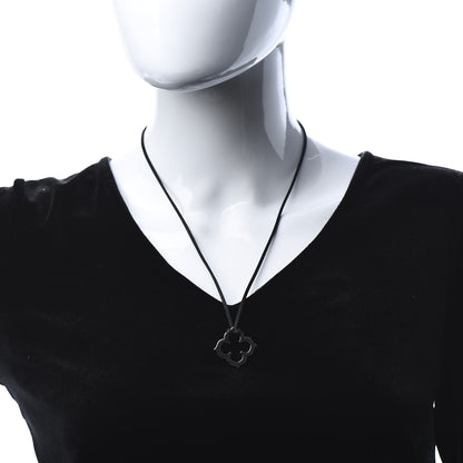 Cartier 18K White Gold Hindu Quatrefoil Pendant Necklace 2 of 6
