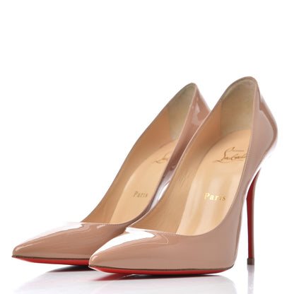 Christian Louboutin Patent Kate 100 Pumps 39 Nude 3 of 12