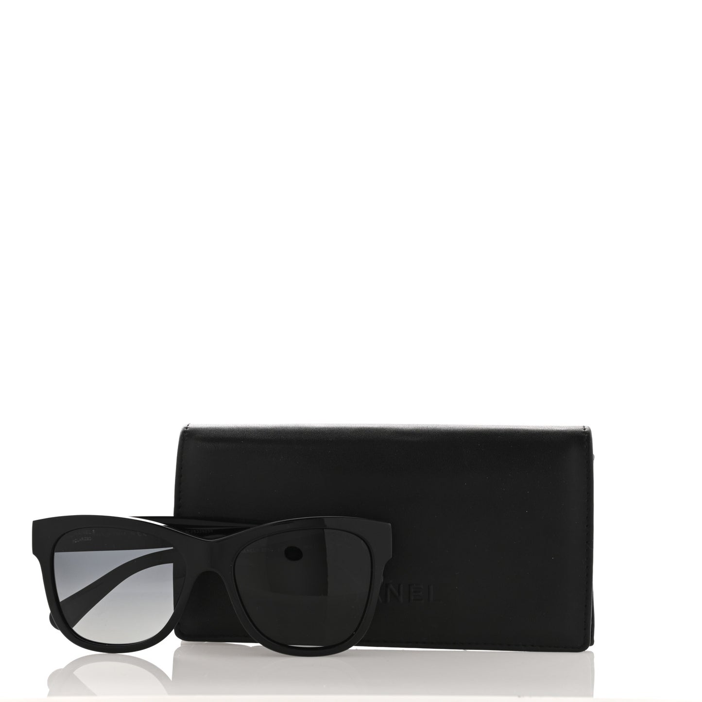 Acetate Polarized Square CC Sunglasses 5380 Black
