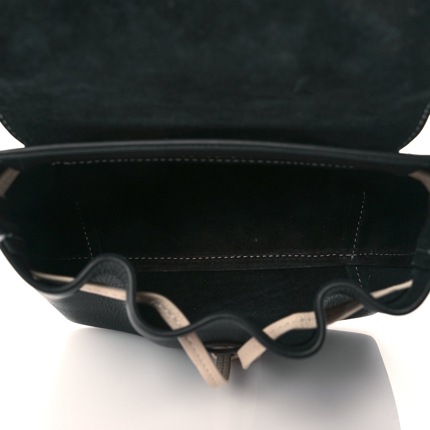 Calfskin Mini Mini Lady Bag Black White