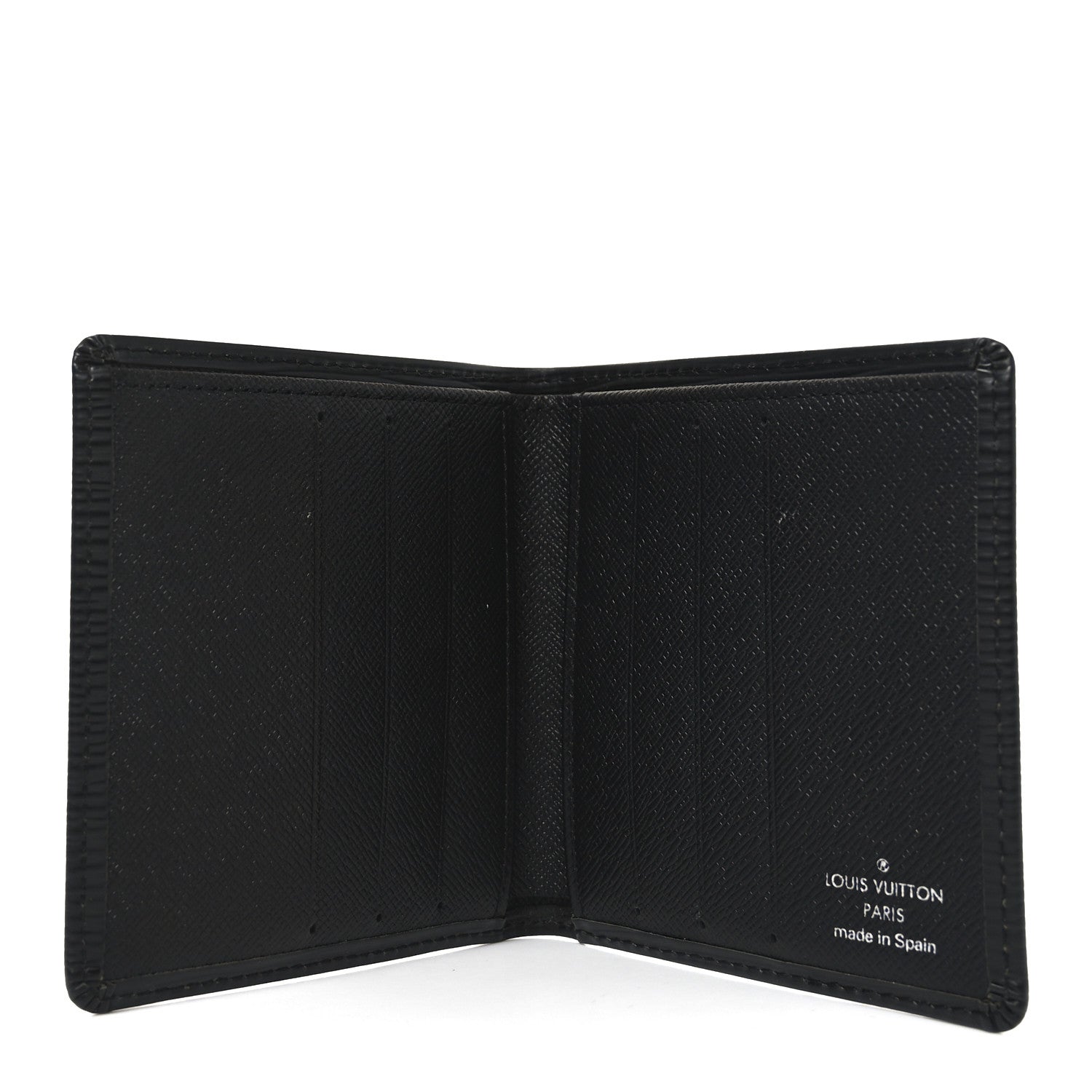 Louis Vuitton Epi 6 Card Billfold Wallet Black 8 of 12