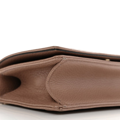 Christian Dior Grained Calfskin Small Diorama Flap Bag Taupe 11 of 13