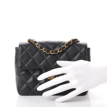 Chanel Caviar Quilted Mini Square Flap Black 3 of 10