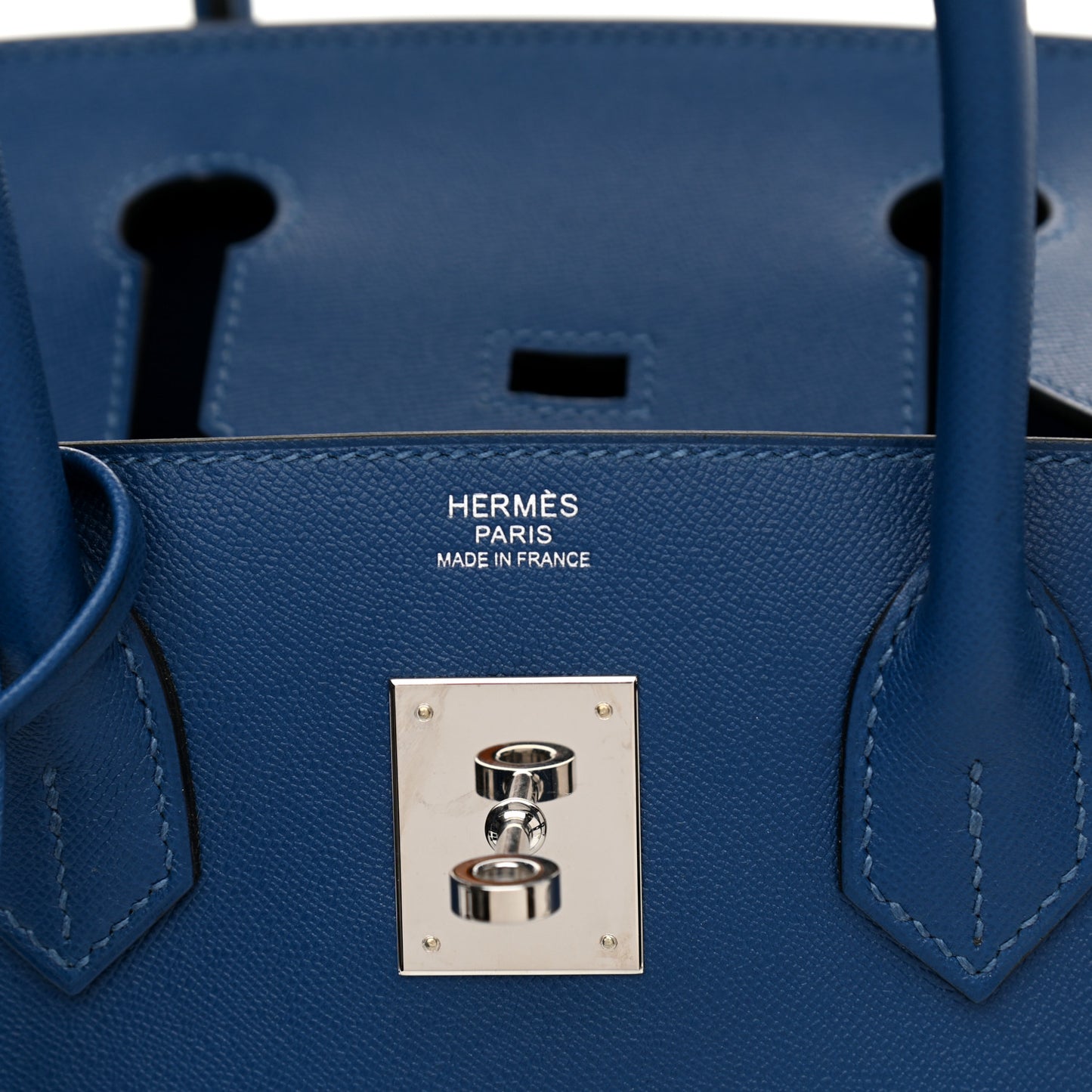 Madame Calfskin Birkin Sellier 30 Deep Blue