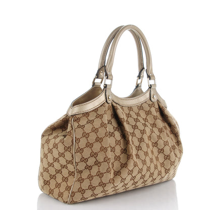 Gucci Monogram Medium Sukey Tote Champagne 3 of 7