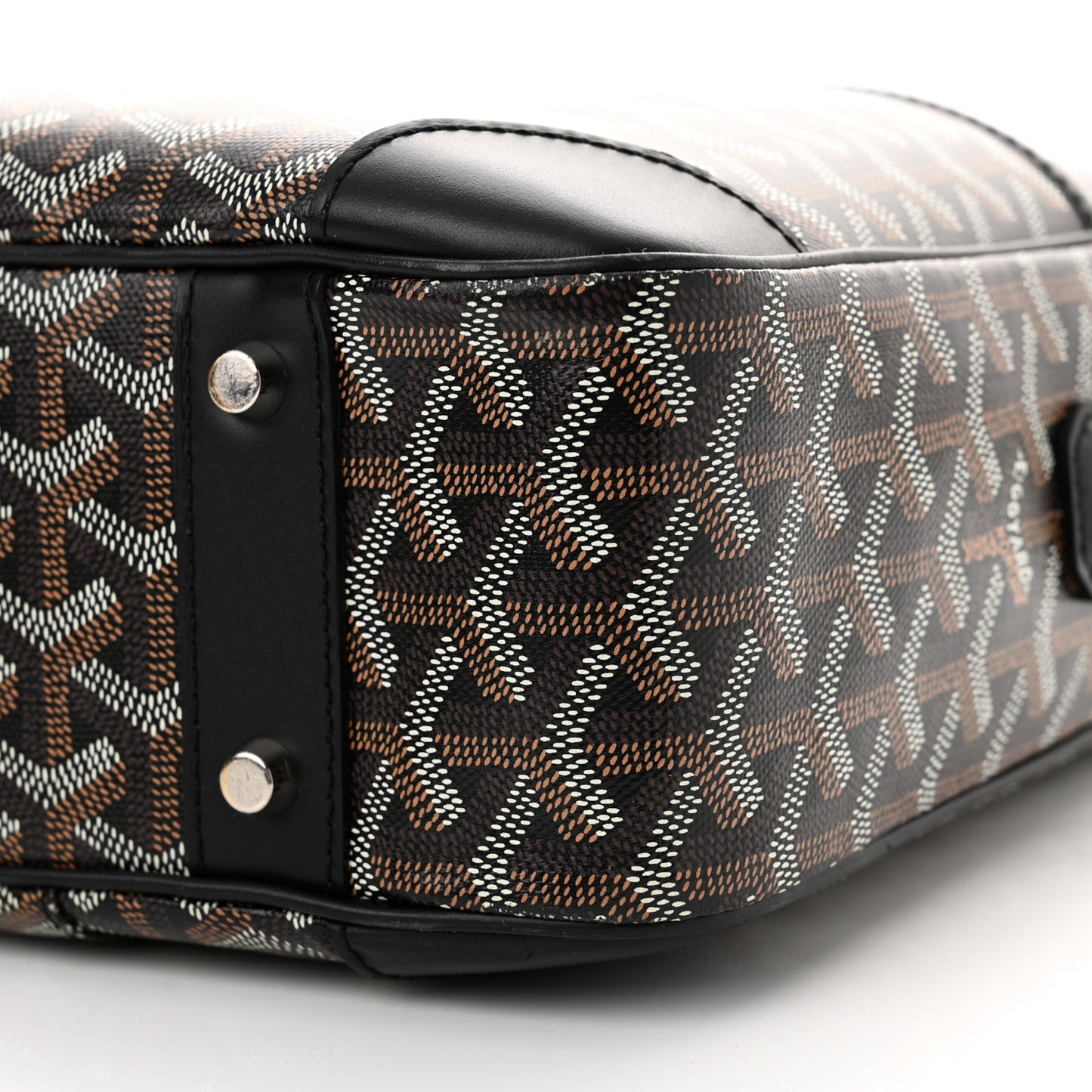 Goyardine Ambassade MM Briefcase Black